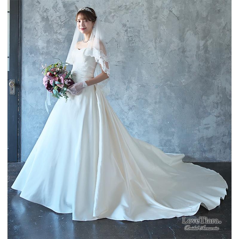 べール ウエディング 結婚式 ウェディング ロング ミディアム 60 80