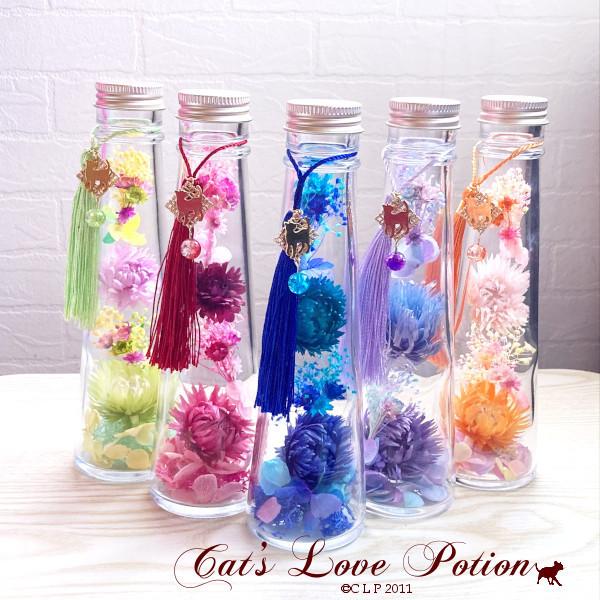 送料無料限定セール中 猫 ハーバリウム ねこ タッセル 花宮 和風 Cat 039 S Love Potion