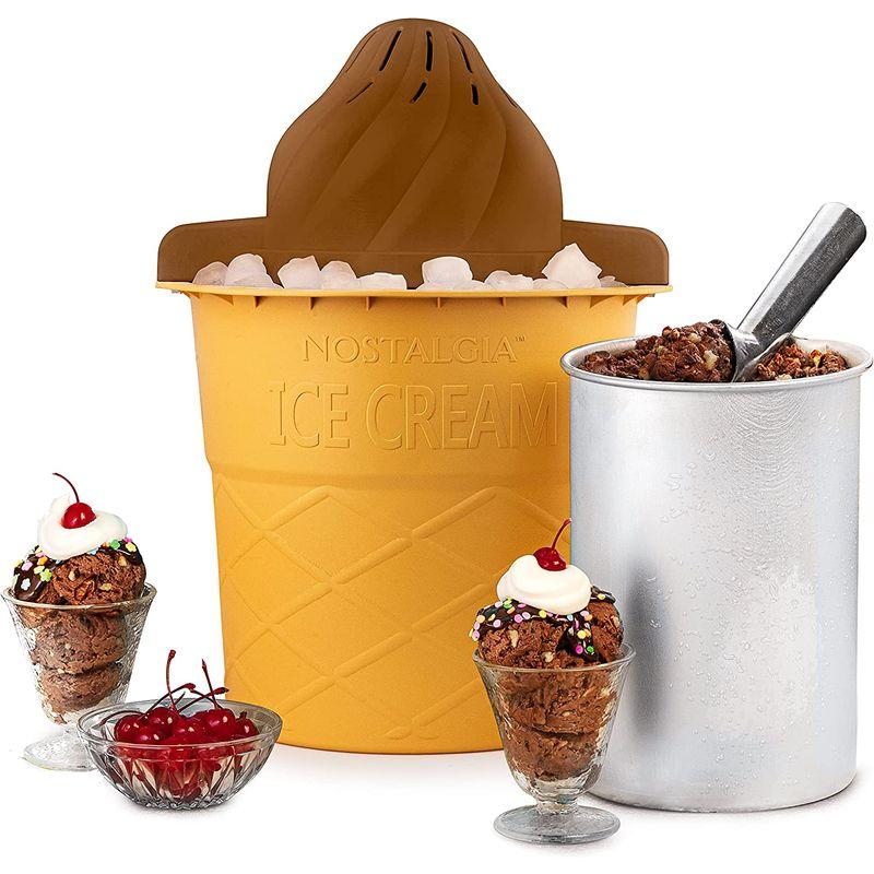 これ欲しかった！Cuisinart ICE-100 1.5クォート アイスクリームとジェラートメーカー 全自動 商用品質のコンプレッサーとパドル2個付き  10分間の保冷機並行輸入 通販