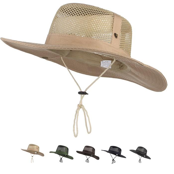 メンズ サファリハット カウボーイハット テンガロンハット アドベンチャーハット つば広 帽子 メッシュ 通気性良い アウトドア お釣り 登山 70fmz253 Lovkin 通販 Yahoo ショッピング