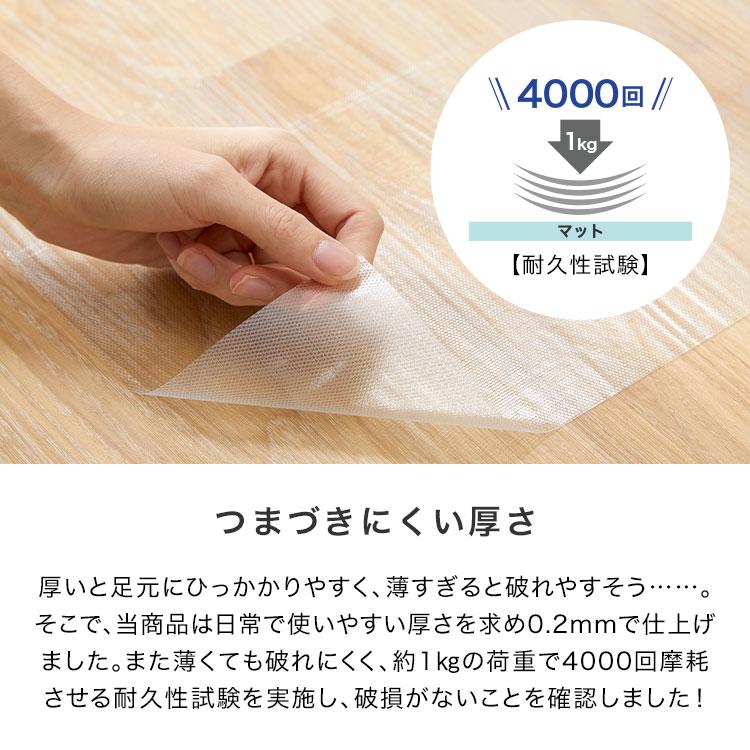 LOWYA（ロウヤ） チェアマット 透明マット クリアマット 日本製 幅90cm