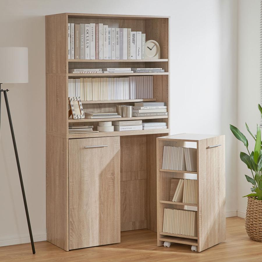 LOWYA（ロウヤ） 本棚 おしゃれ 幅90cm コミック 漫画収納 大容量 木製