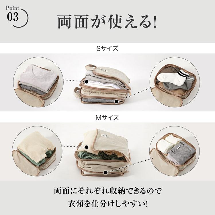 LOWYA（ロウヤ） 圧縮ポーチ 圧縮袋 衣類 圧縮オーガナイザー