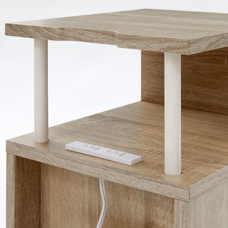 LOWYA（ロウヤ） サイドテーブル テーブル 収納棚 棚 収納 本棚 ベッド