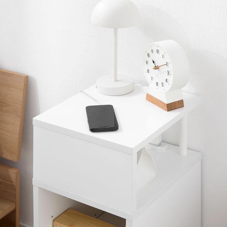 LOWYA（ロウヤ） サイドテーブル テーブル 収納棚 棚 収納 本棚 ベッド