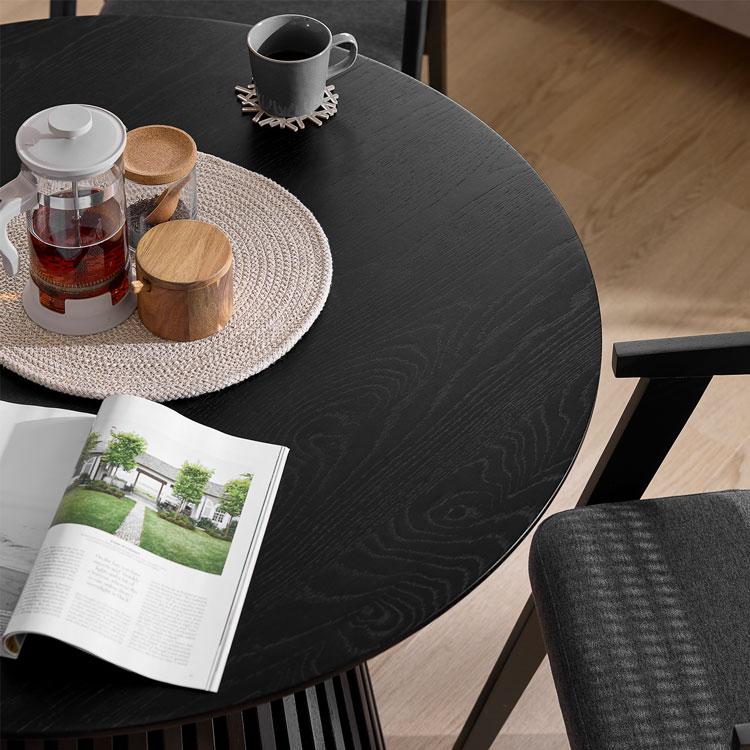 LOWYA（ロウヤ） 円形テーブル 100cm ダイニングテーブル ラウンド