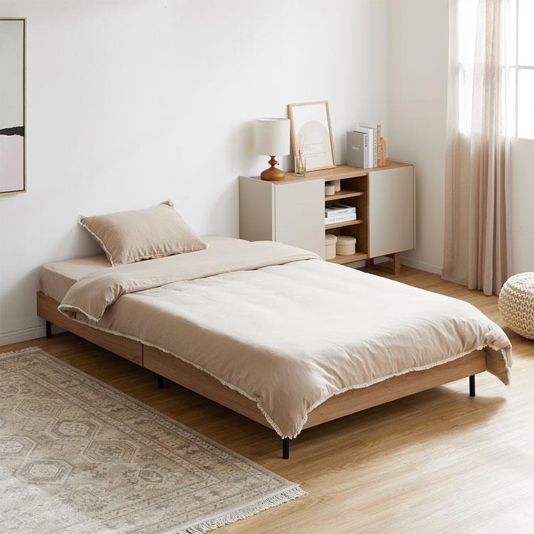 シビラ　【フローレス】掛カバー　敷カバー　枕カバー　3点セット　ベージュ シビラ 【フローレス】掛カバー 敷カバー 枕カバー 3点セット