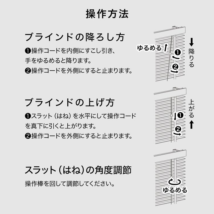 LOWYA（ロウヤ） ブラインド 幅100 ウッドブラインド 日本製 丈80 100
