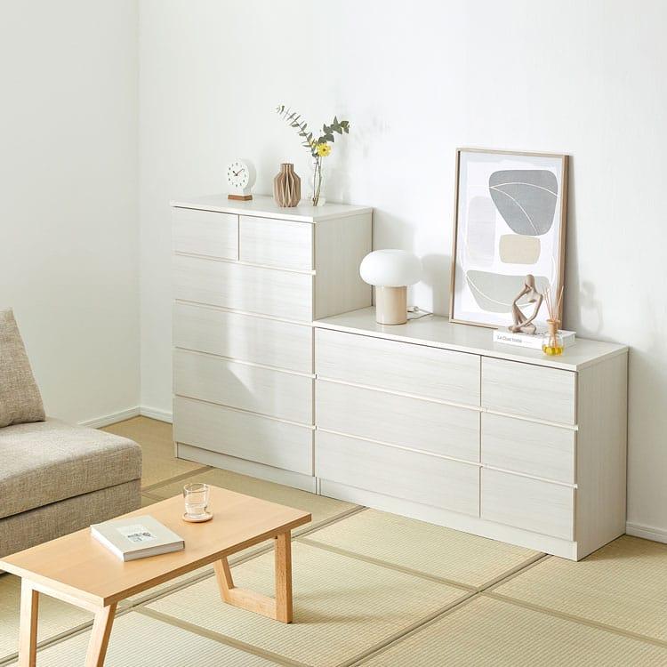 LOWYA 収納 おしゃれ チェスト 完成品 国産 日本製 ハイ ロー 5 LOWYA 収納 おしゃれ チェスト 完成品 国産 日本製 ハイ ロー 5