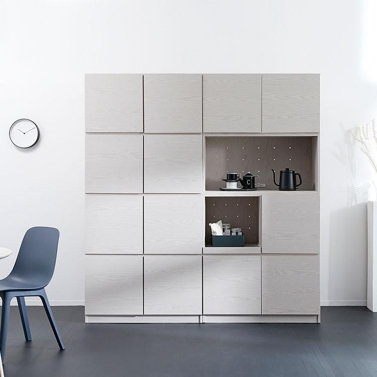 壁面収納 おしゃれ 食器棚 キッチン ボード レンジ台 カップボード レンジボード 幅90cm 鏡面 ロウヤ Lowya Lowya Paypayモール店 通販 Paypayモール