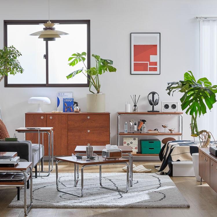 LOWYA（ロウヤ） ネストテーブル ローテーブル テーブル 2個セット