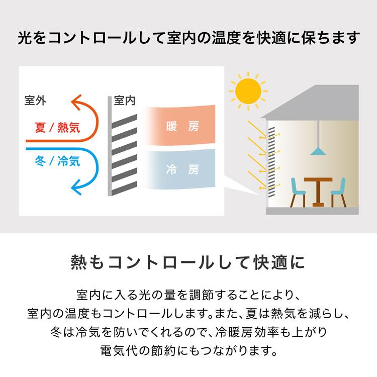 LOWYA（ロウヤ） ブラインド アルミ カーテン 遮光 遮熱 幅160