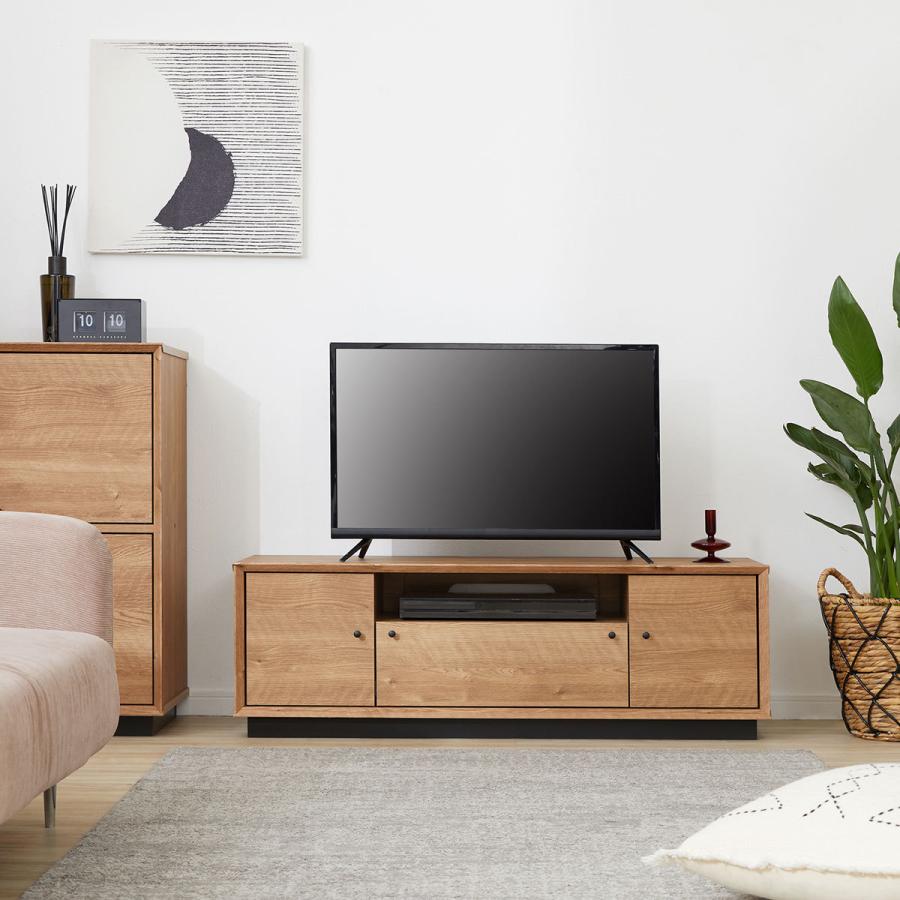 木製テレビ台 引き出し付きテレビボード 幅115cm（☆） 木製