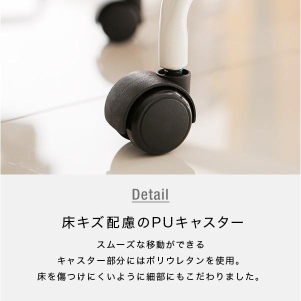キャスター 斜めフック サイドフック付 調節110～190 2個セット