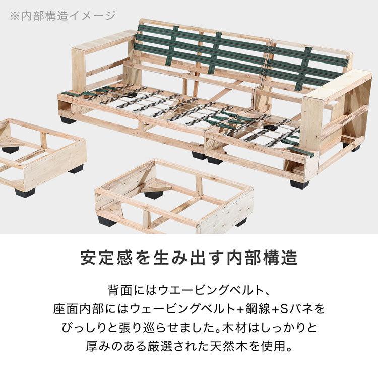 【ふう】LOWYA ロウヤ 3人掛け　組み替えソファ 3人掛け 組み換えカウチソファ(幅220cm) 座面下収納付き | 【公式