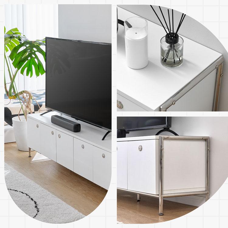 LOWYA（ロウヤ） テレビボード テレビ台 ローボード ステンレス 150cm