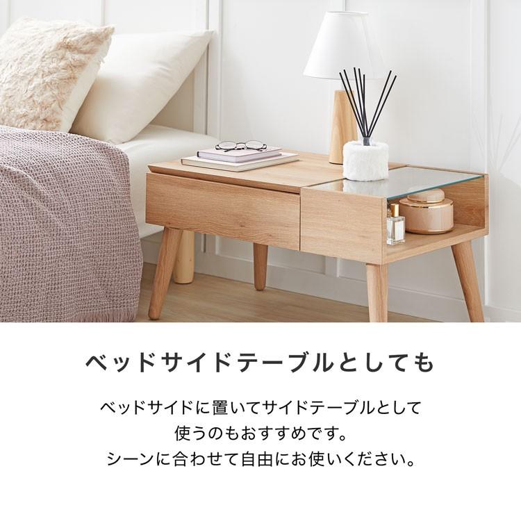 LOWYA（ロウヤ） 化粧台 ドレッサー テーブル 収納 ミラー コンパクト