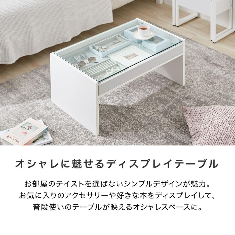 LOWYA ローテーブル リビングテーブル センターテーブル ガラス LOWYA ローテーブル リビングテーブル センターテーブル ガラス