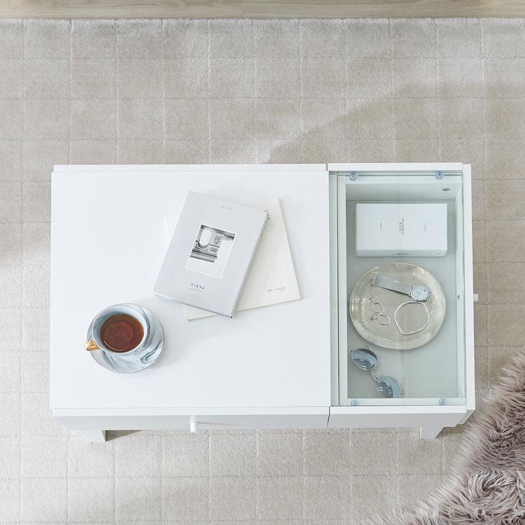 LOWYA（ロウヤ） テーブル ローテーブル ガラステーブル ガラス