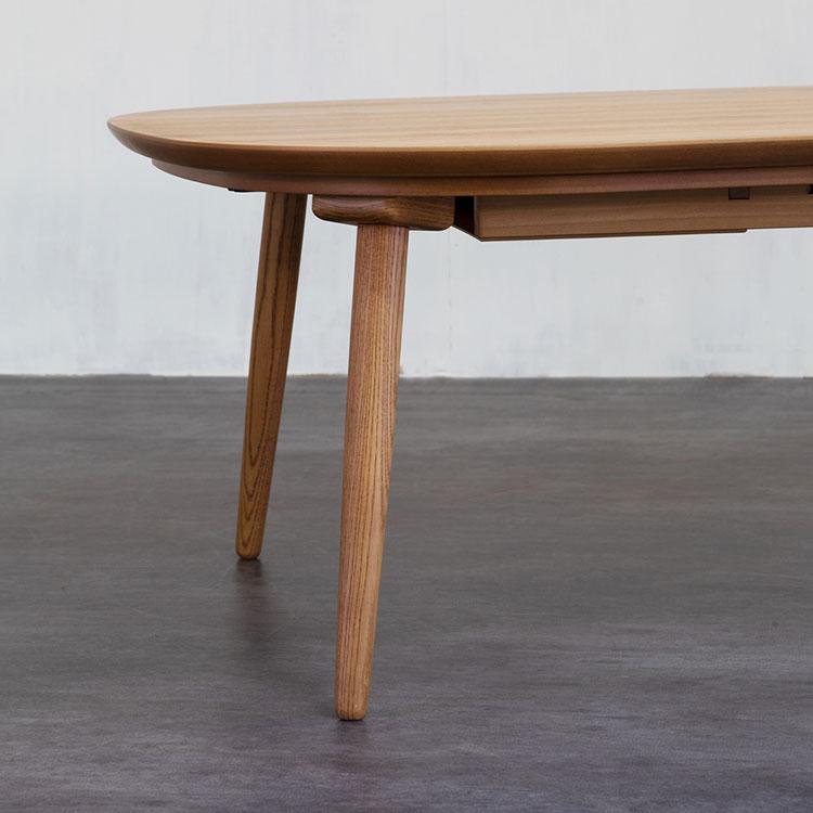 こたつ こたつテーブル おしゃれ コタツ 長方形 ヒーター 角丸 リビング シンプル 幅120cm 国産 日本製 ロウヤ LOWYA｜low-ya｜18