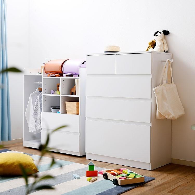 LOWYA（ロウヤ） タンス おしゃれ 4段 収納 ラック チェスト 箪笥 幅