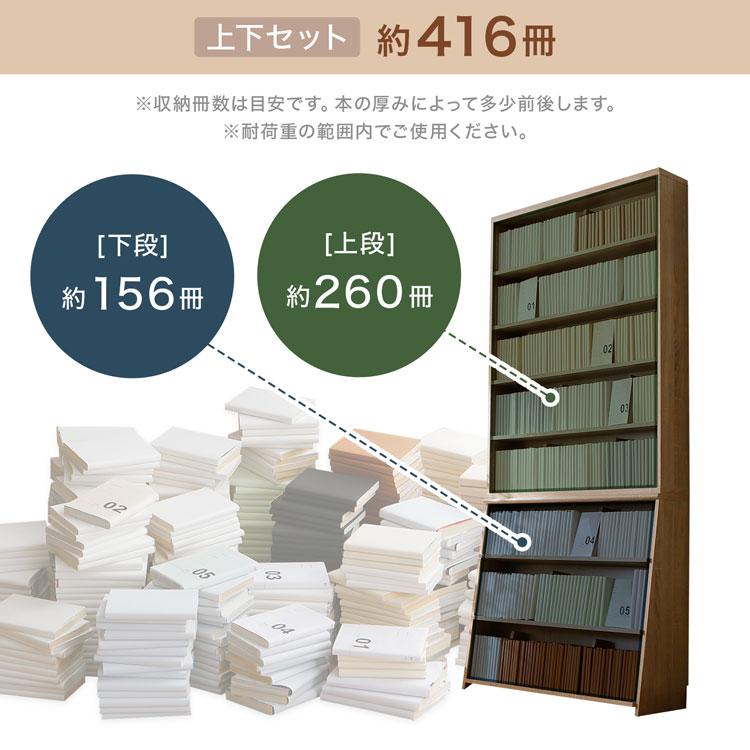 LOWYA（ロウヤ） 漫画 本棚 収納 90cm 漫画収納 マンガ収納 コミック