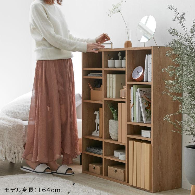 漫画 本棚 おしゃれ 収納 可動棚 スリム 90cm 漫画ラック 薄型