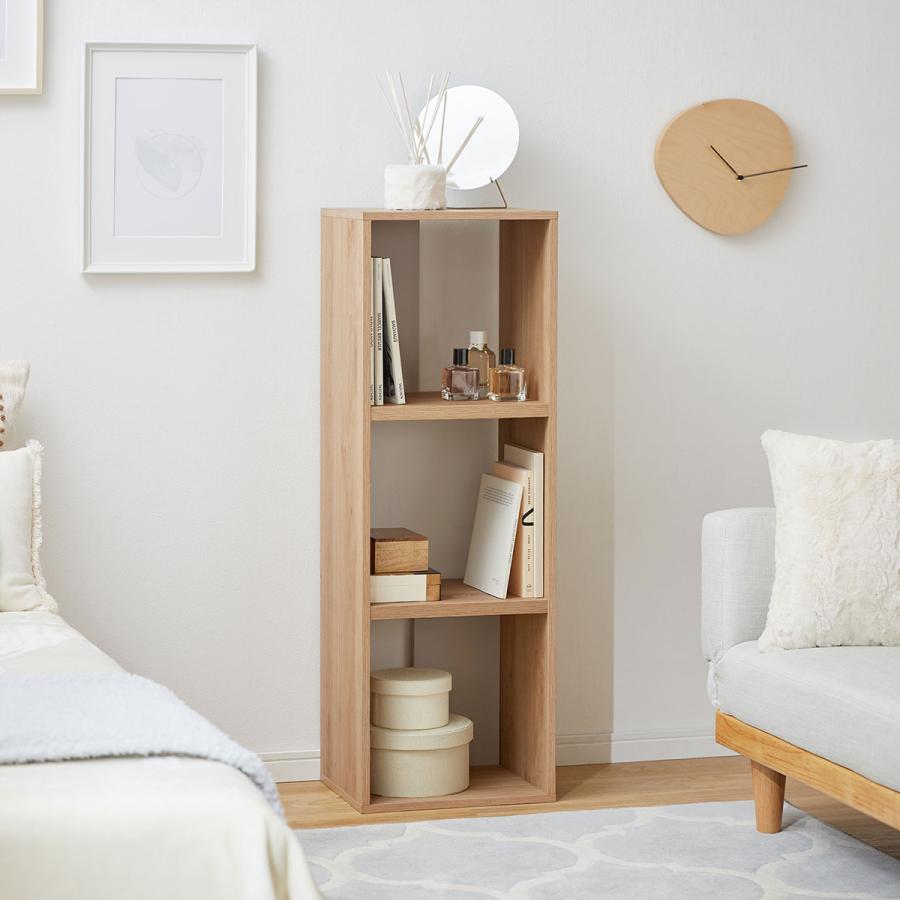 オープンラック 木製 3段 おしゃれ 幅36 収納ボックス 本棚 収納 背板付き ラック リビング収納 収納家具 リビング シェルフ 棚 ロウヤ Lowya Lowya Paypayモール店 通販 Paypayモール