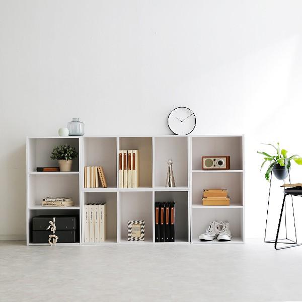 LOWYA（ロウヤ） カラーボックス おしゃれ 3段 本棚 シェルフ コミック