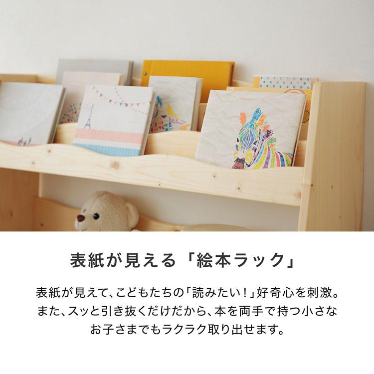 LOWYA（ロウヤ） 絵本棚 おもちゃ箱 大容量 スリム 収納 ボックス 子供