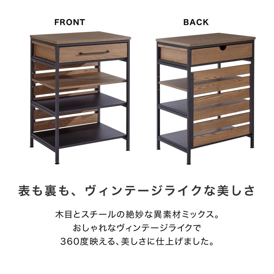 LOWYA（ロウヤ） キッチンカウンター キッチンラック キッチンワゴン