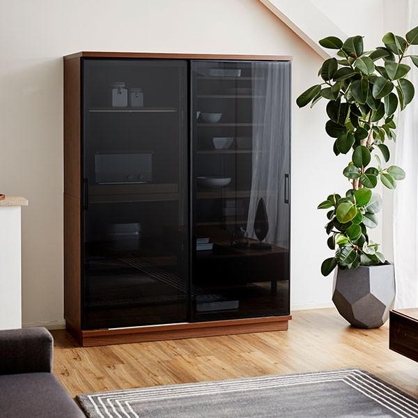 LOWYA 食器棚 収納 完成品 おしゃれ 日本製 可動棚 幅140 開梱