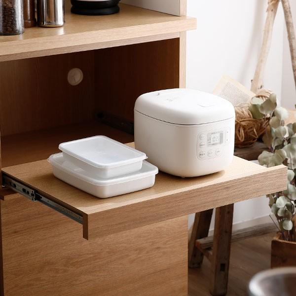 LOWYA 食器棚 おしゃれ 完成品 キッチン収納 60cm ダイニングボード 