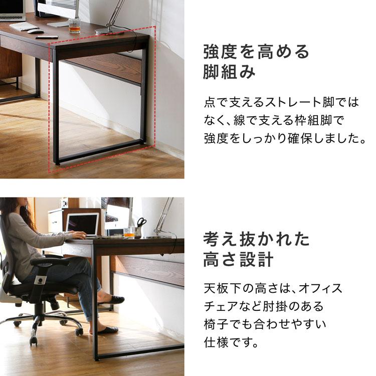 LOWYA（ロウヤ） デスク パソコンデスク おしゃれ シンプル 木製 木目