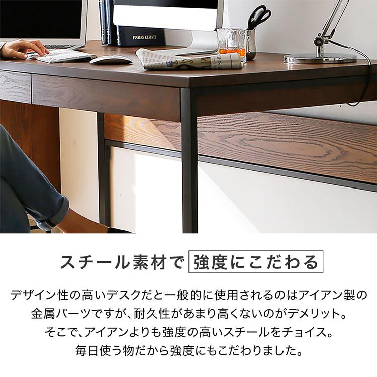 LOWYA（ロウヤ） デスク パソコンデスク おしゃれ シンプル 木製 木目