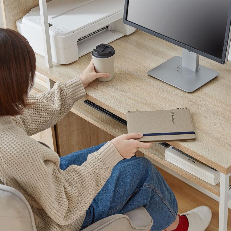 LOWYA（ロウヤ） デスク パソコンデスク スチール脚 木製 幅120cm 学習