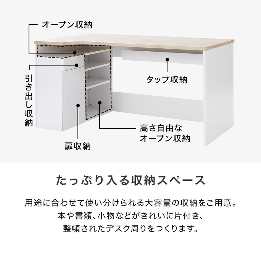 LOWYA パソコンデスク PCデスク 書斎 おしゃれ 収納 L字 ワーク LOWYA パソコンデスク PCデスク 書斎 おしゃれ 収納 L字 ワーク
