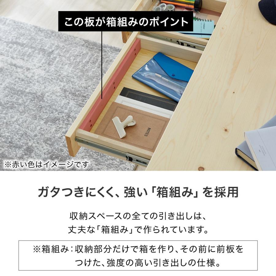 LOWYA（ロウヤ） デスク 学習机 3点セット 勉強机 学習デスク 収納 棚