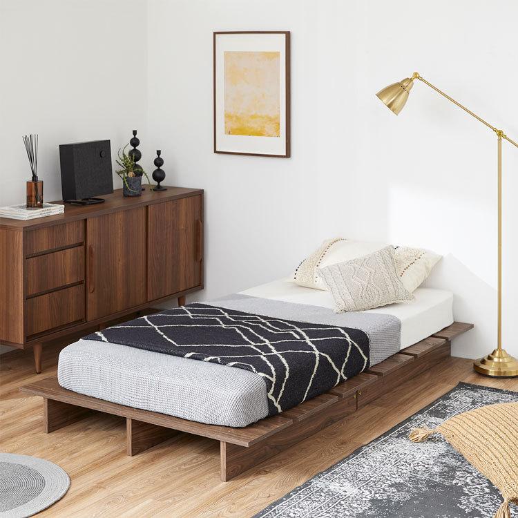 ベッド シングルベッド ローベッド ベッドフレーム フロアベッド ロータイプ シングル 脚付き おしゃれ 一人暮らし 木製 低床 ロウヤ Lowya Lowya Paypayモール店 通販 Paypayモール