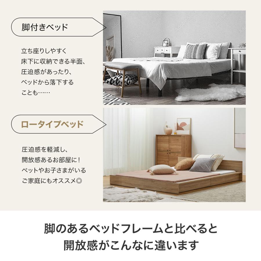 LOWYA ベッド ダブル ダブルベッド フレーム ロータイプ すのこ LOWYA ベッド ダブル ダブルベッド フレーム ロータイプ すのこ