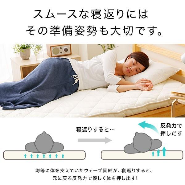 LOWYA 敷き布団 日本製 セミダブル 120×210cm 敷布団 軽量敷布団