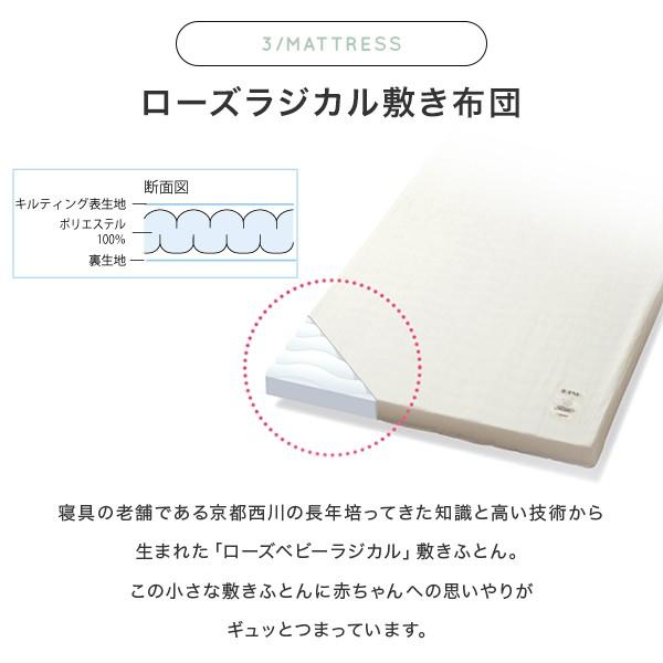 ベビー敷きふとん　西川　ローズラジカル 西川 日本製 ベビーふとん ローズラジカル WWave敷布団 | じぶん