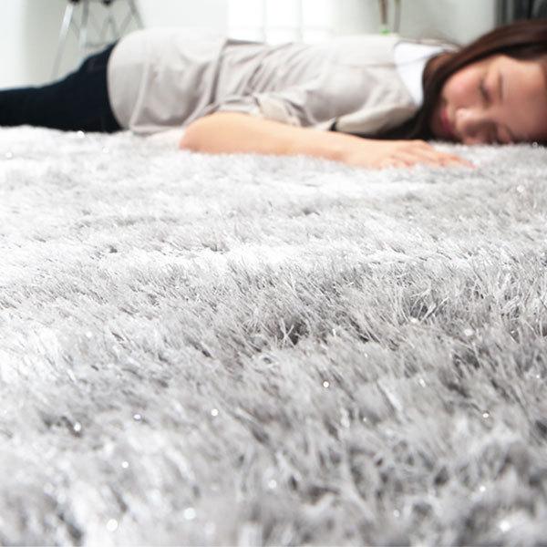 LOWYA（ロウヤ） ラグ ラグマット カーペット 厚手 滑り止め付 秋 冬