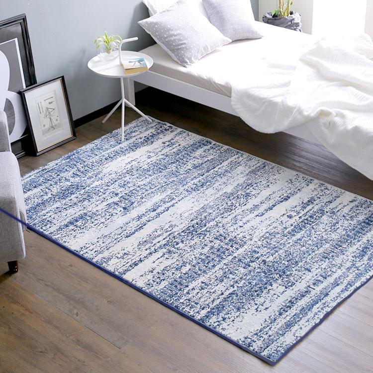 ロウヤ　LOWYA デザインラグ　毛足長め　130cm×190cm LOWYA ラグ ラグマット おしゃれ 130×190 S 厚手 グラデーション