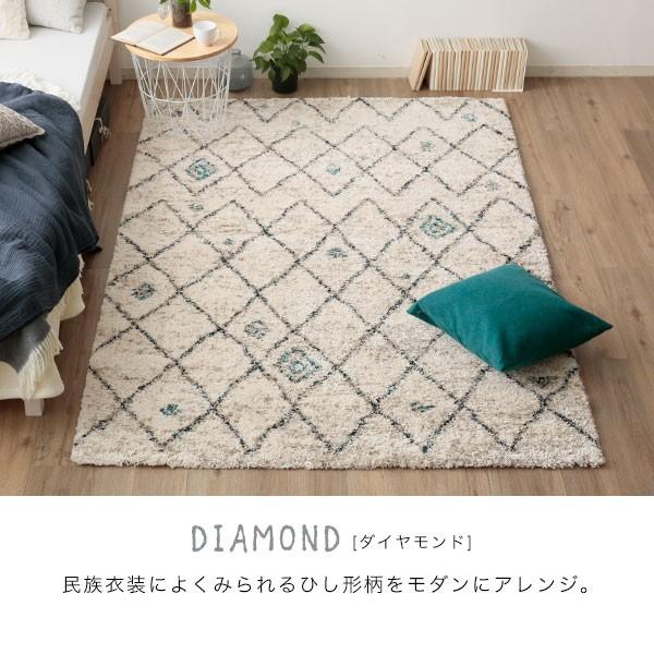 ラグ カーペット ラグマット 冬 厚手 床暖房対応 ホットカーペット対応 おしゃれ 140×200 ベルギー産 デザイン  シャギー ヨーロッパ ギャベ調 ロウヤ LOWYA｜low-ya｜05