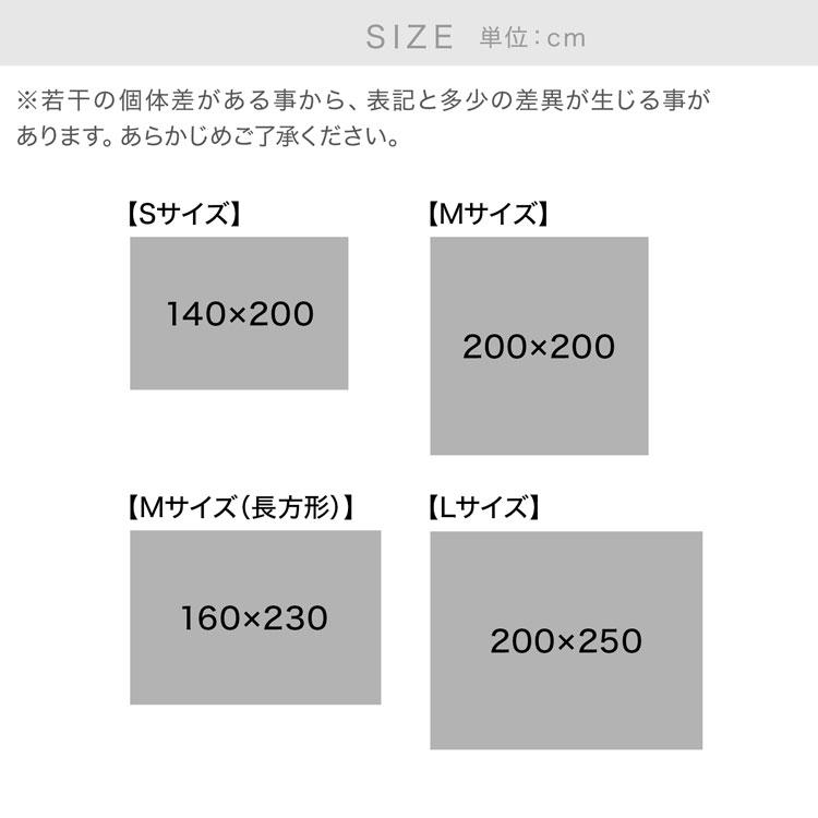 LOWYA（ロウヤ） ラグ カーペット ラグマット おしゃれ 200×200 160