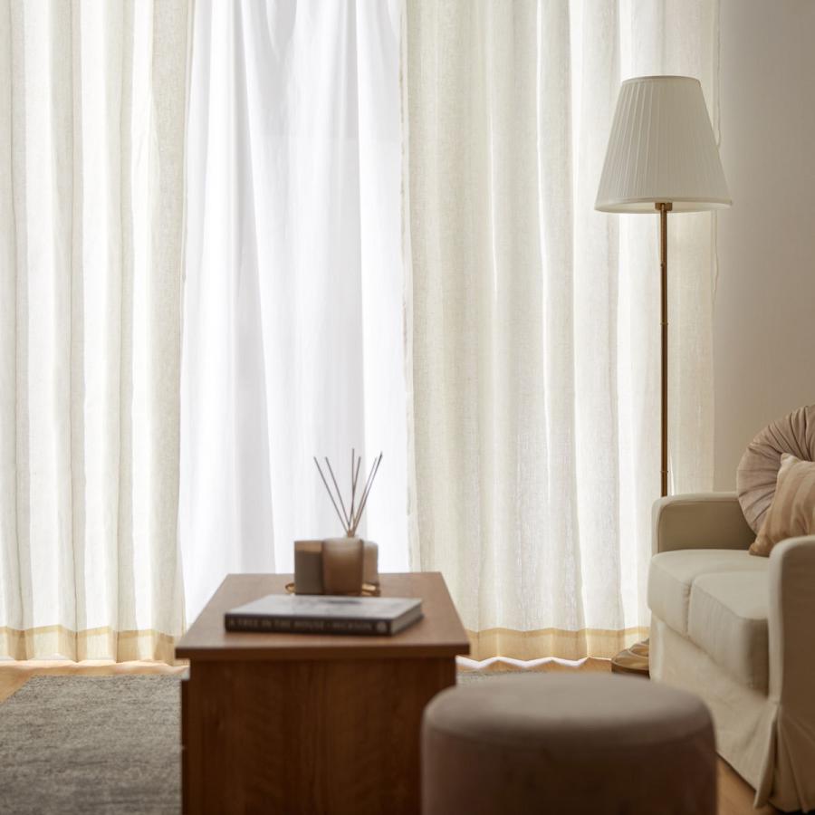 LOWYA（ロウヤ） カーテン リネン 麻 おしゃれ 1枚組 国産 幅100