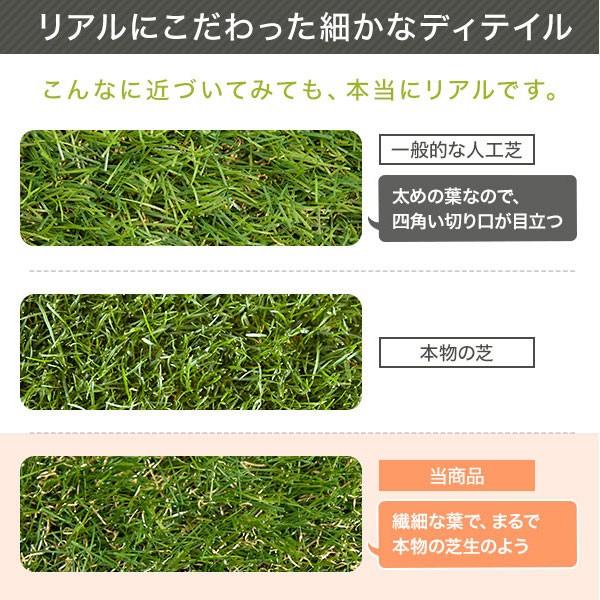 人工芝 ロール 2m×10m 芝生 リアル ベランダ マット ガーデニング バルコニー 屋上緑化 グリーン 芝丈35mm おしゃれ エクステリア | LOWYA | 07