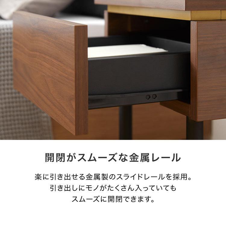 y*3様 ダークブラウン 木製 サイドテーブル 5引き出し y*3様 ダーク