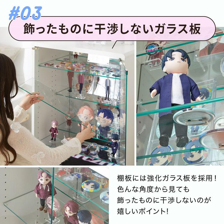 LOWYA（ロウヤ） コレクションラック ディスプレイラック ガラスケース